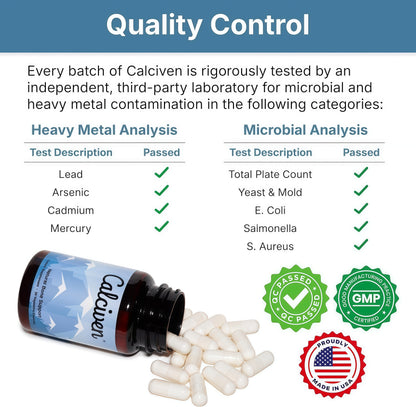 Calciven - Natural Bone Support Supplement - Non-GMO, Gluten-Free